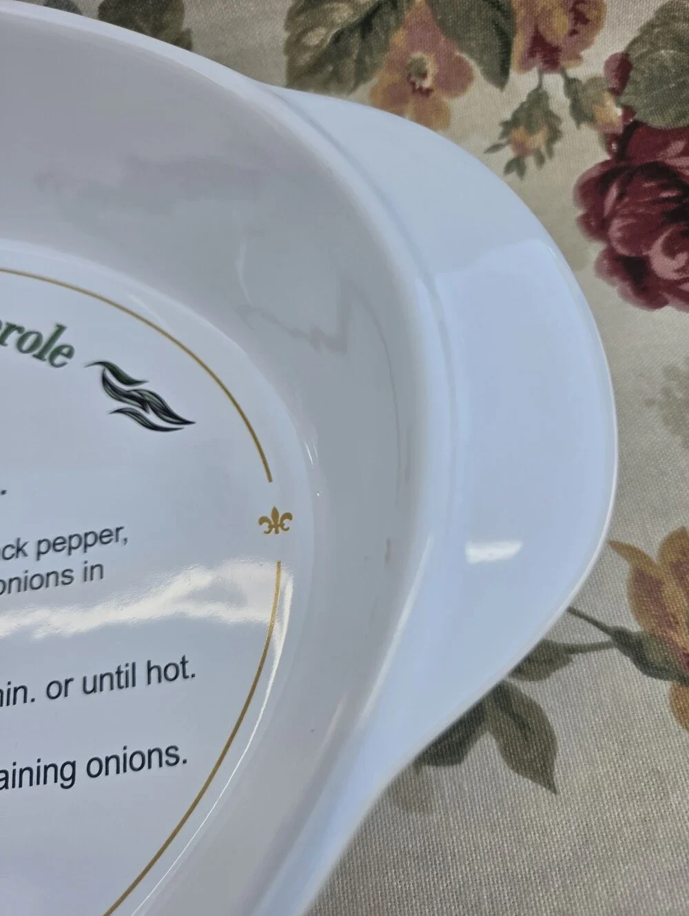 Vintage Campbell's Soup 2006 Green Bean Casserole Recipe Oval Baking Dish